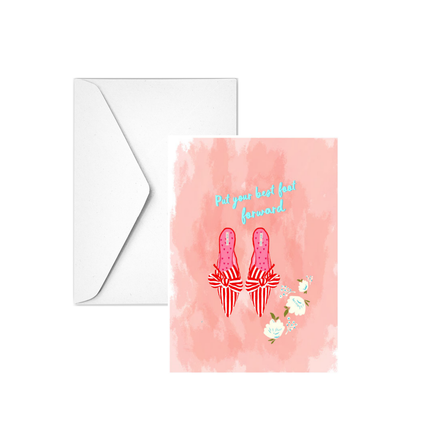 BEST FOOT FORWARD - Note Card