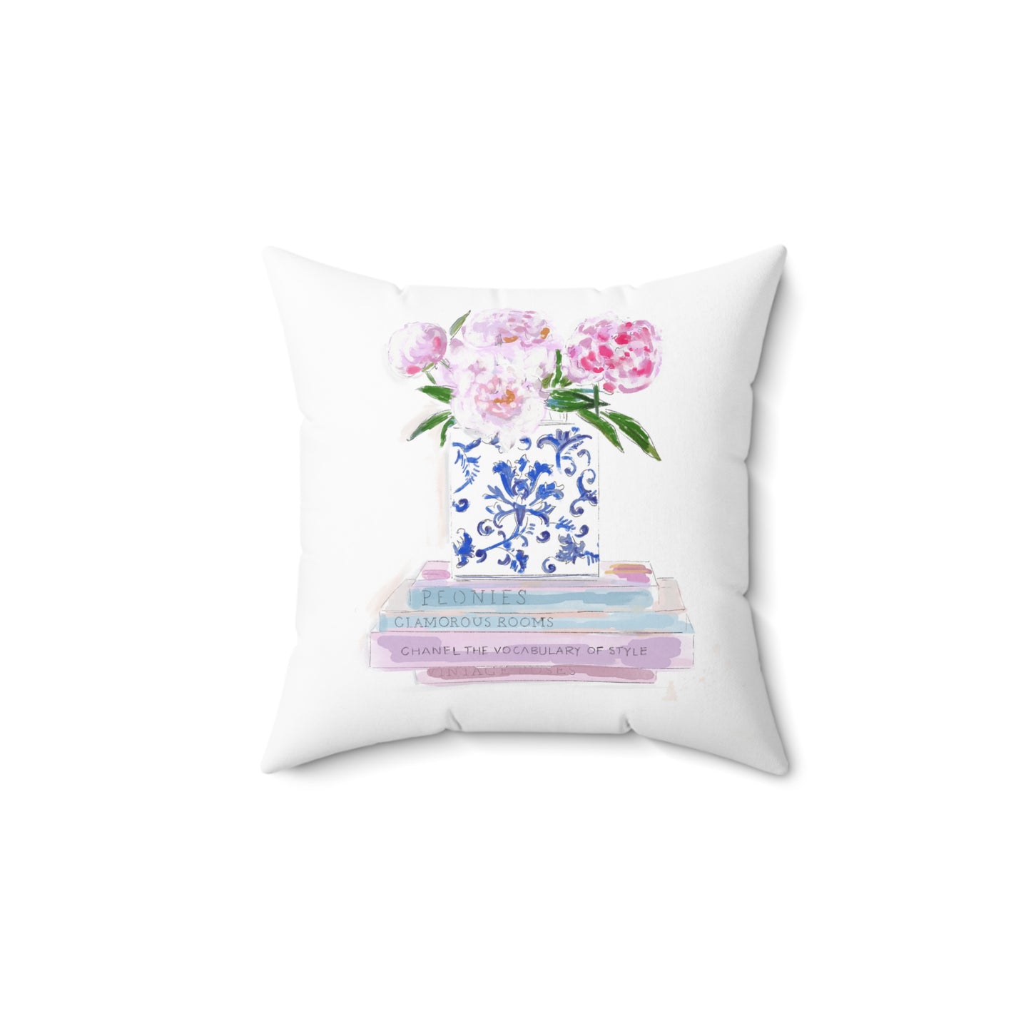 BOOKS & PEONIES - Pillow