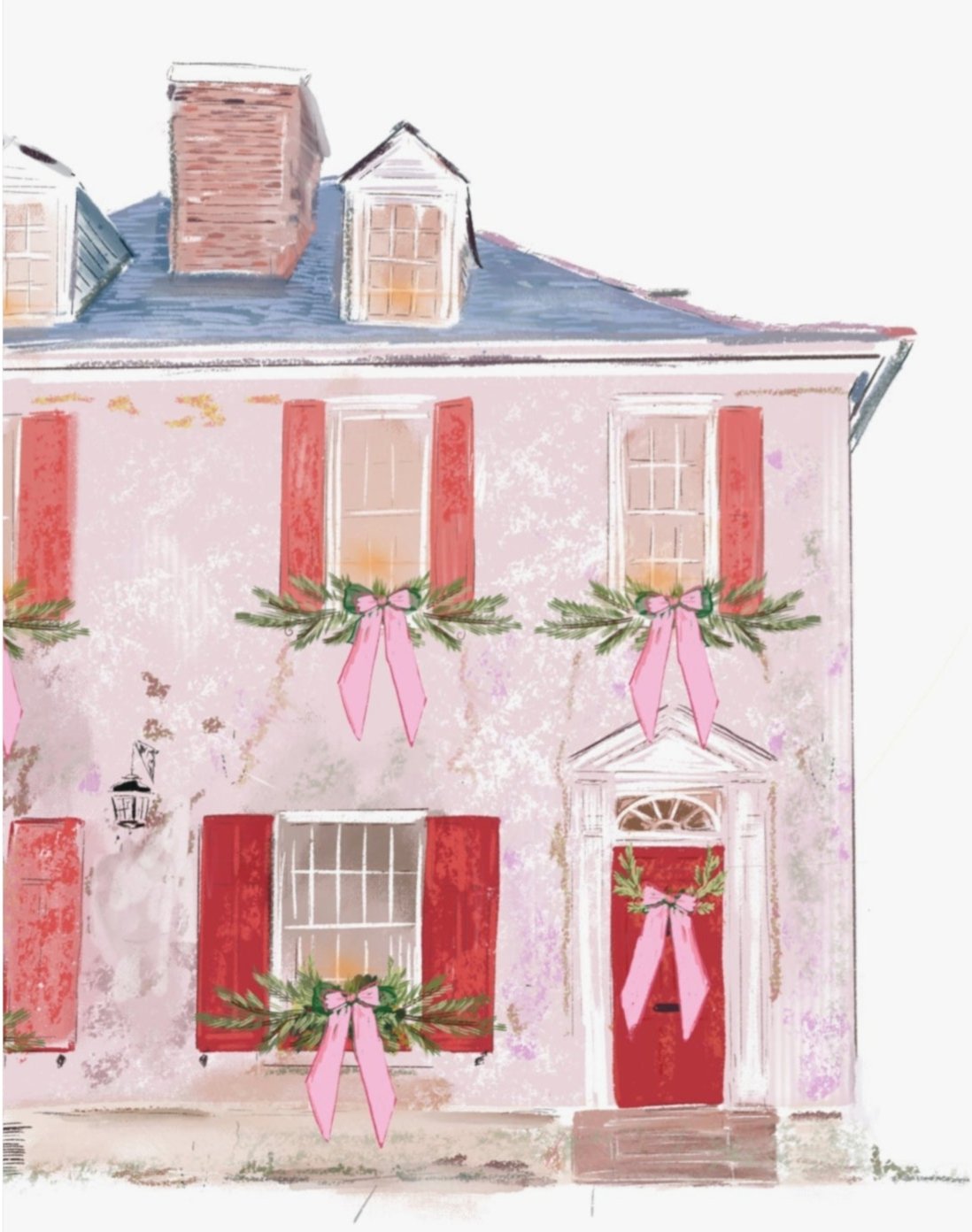 GREENS ON THE PIRATE HOUSE - Art Print