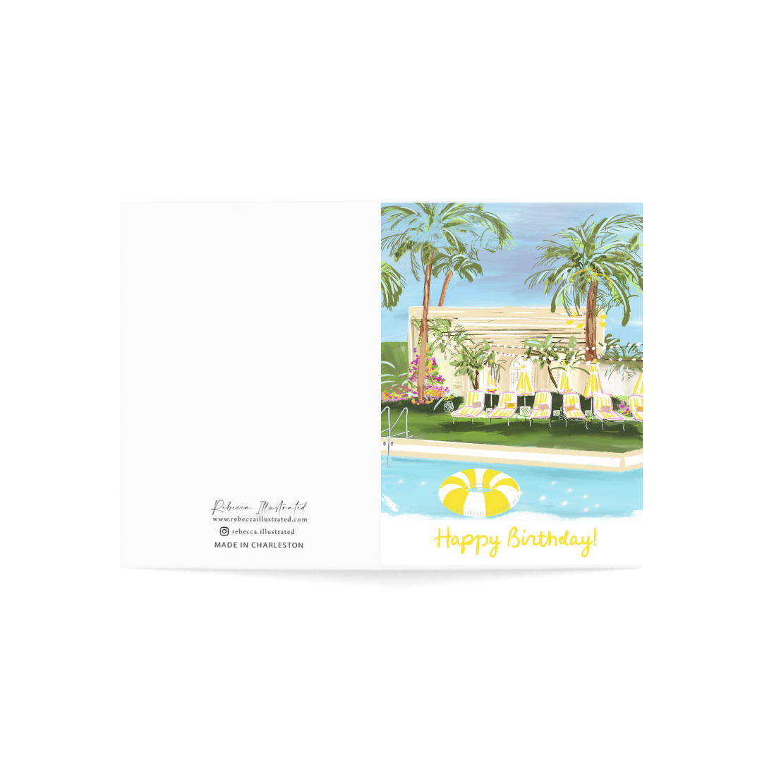 YELLOW BIRTHDAY - Note Card
