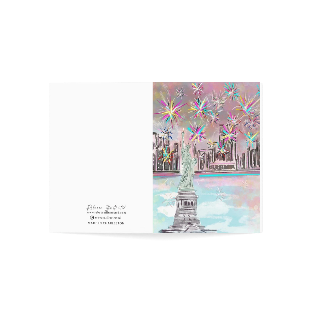 BIG APPLE FIREWORKS - Note Card