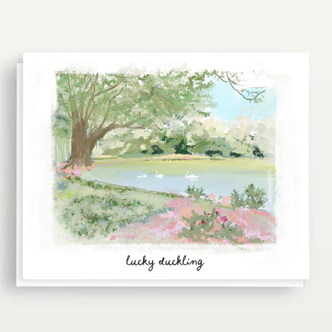 LUCKY DUCKLING - Note Card
