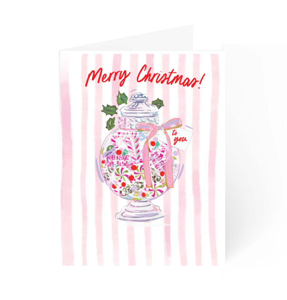 MERRY CHRISTMAS CANDY - Note Card