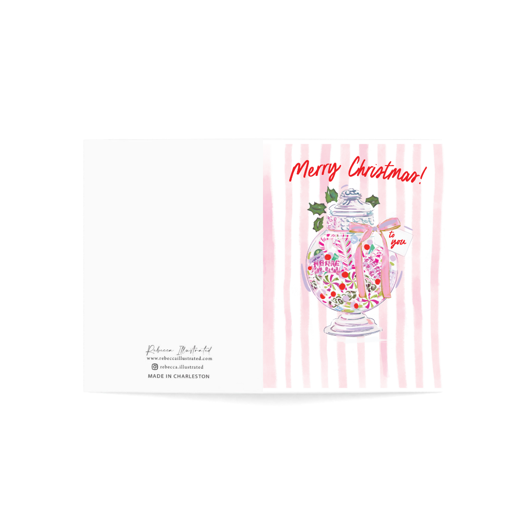 MERRY CHRISTMAS CANDY - Note Card