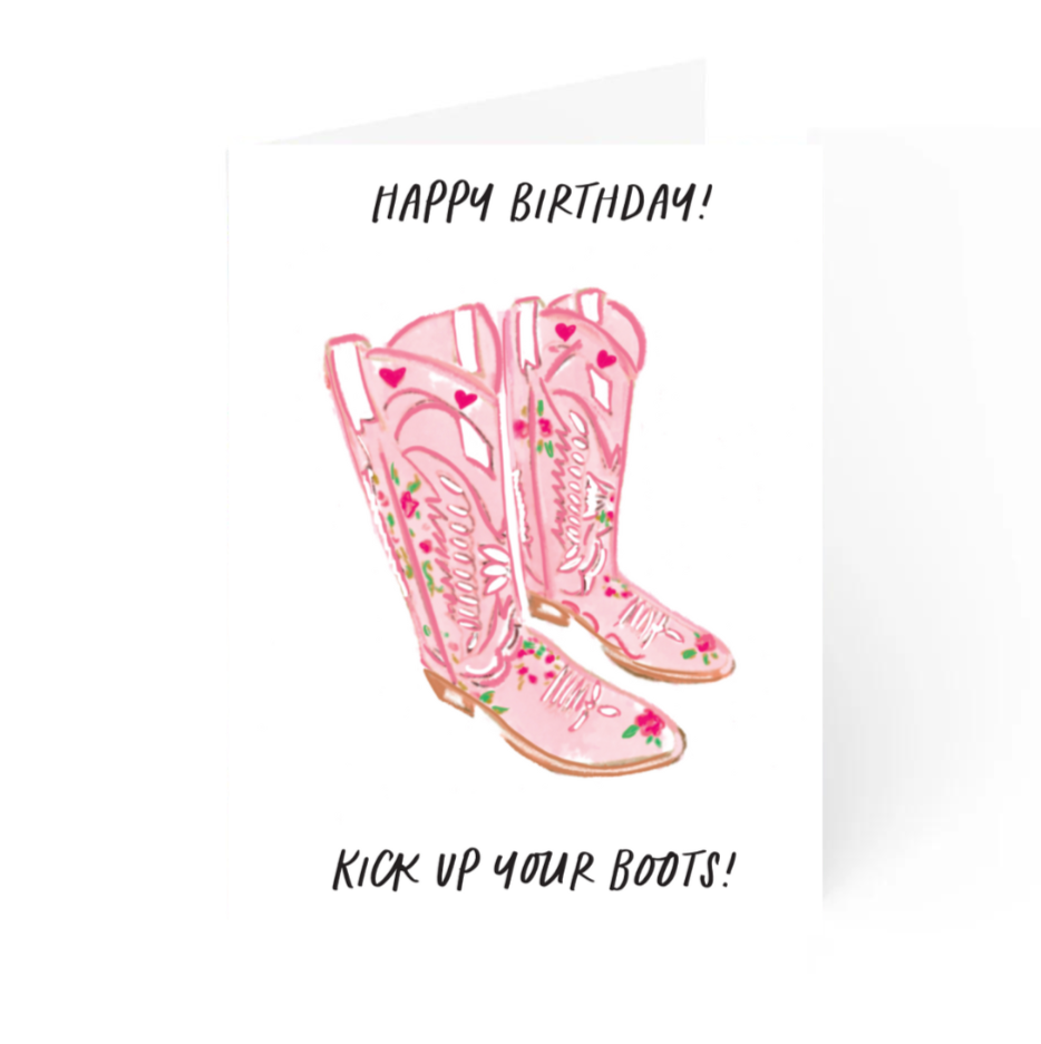KICK UP YOUR BOOTS - Note Card