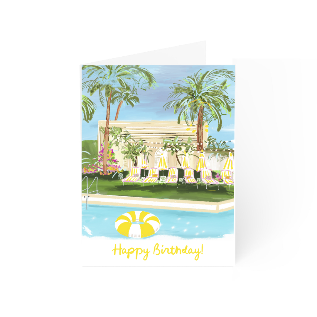 YELLOW BIRTHDAY - Note Card