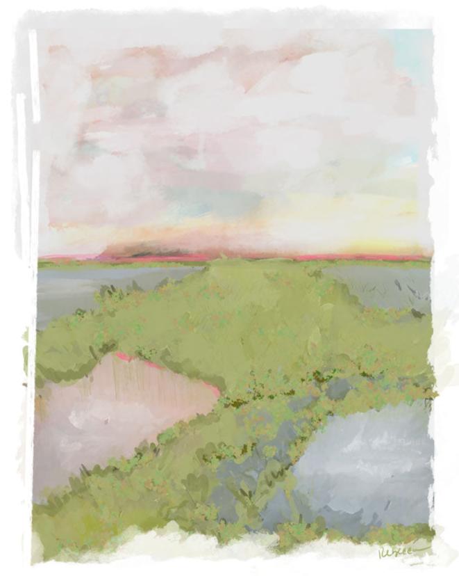 COASTAL SUNSET SERENADE - Art Print