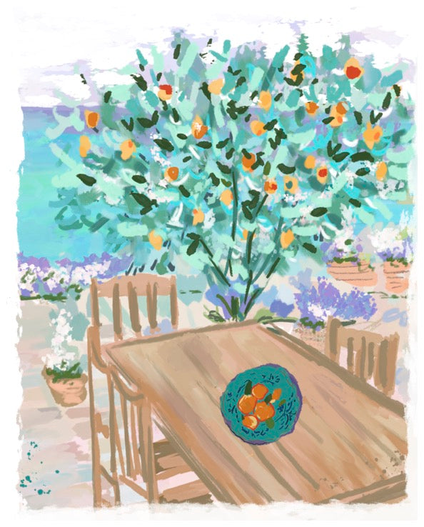 DINNER IN GREECE - Art Print