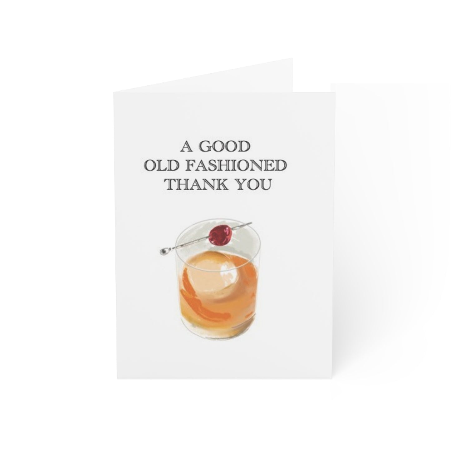 OLD FASHIONED THANK YOU - Note Card