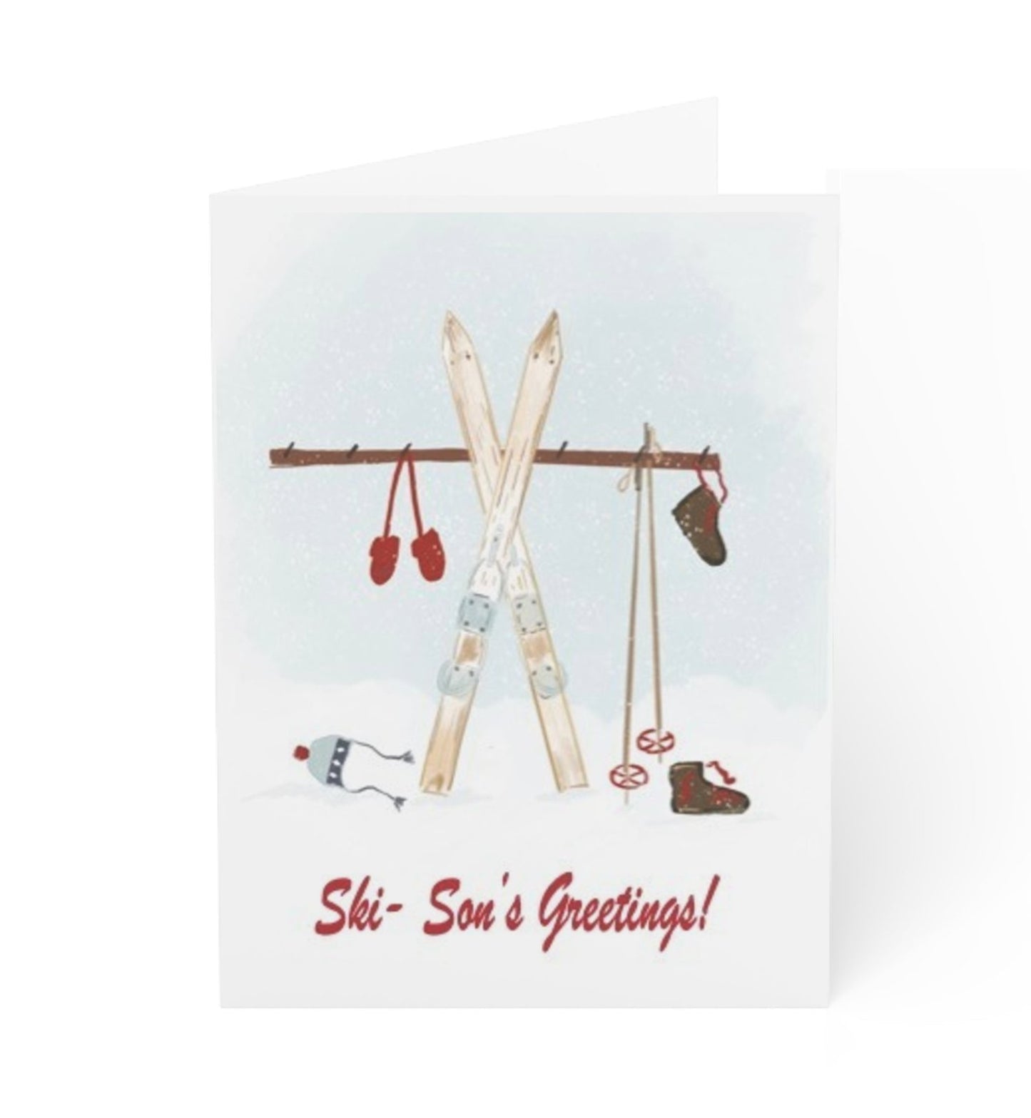 SKI-SONS GREETINGS - Note Card