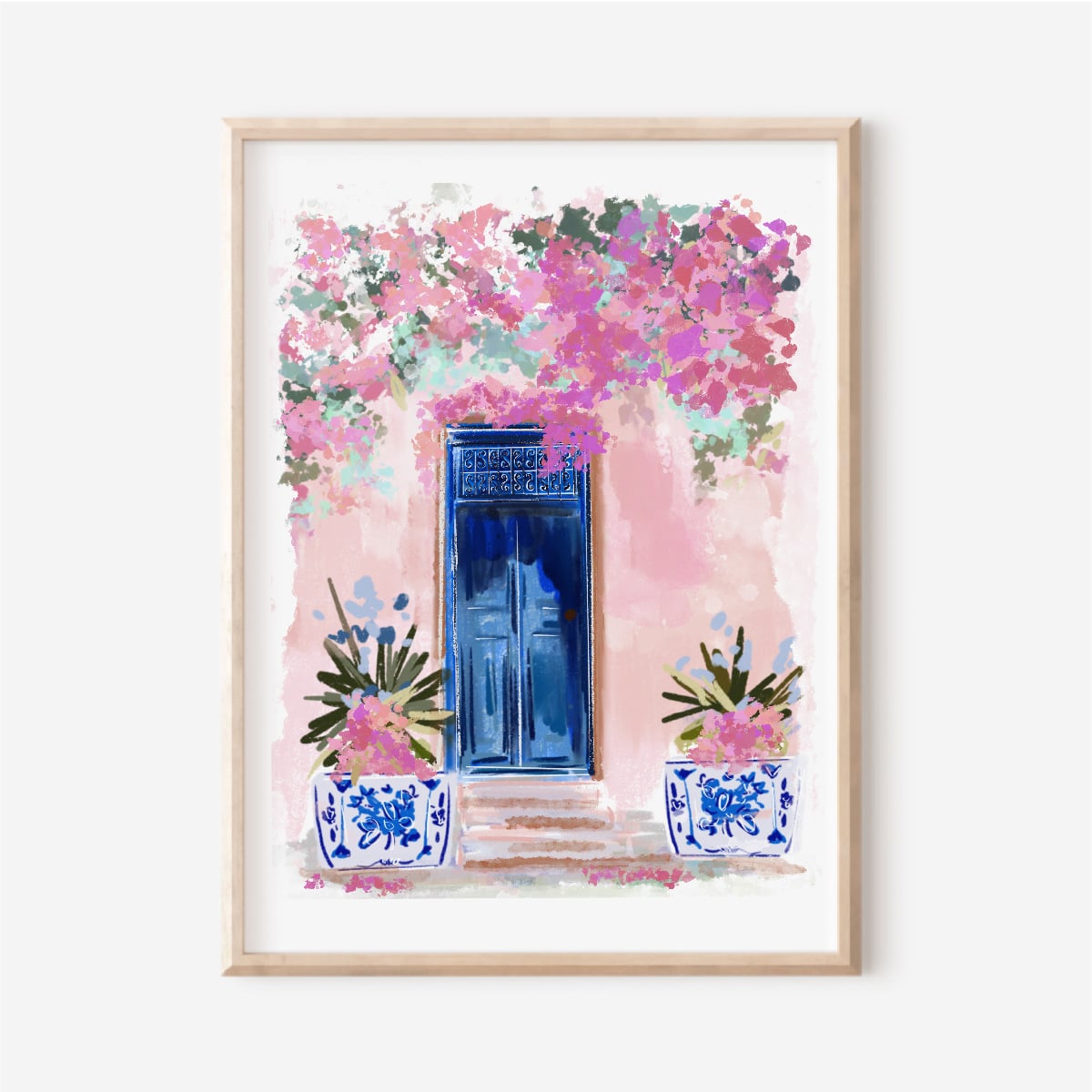 BLUE DOOR GALORE - Art Print