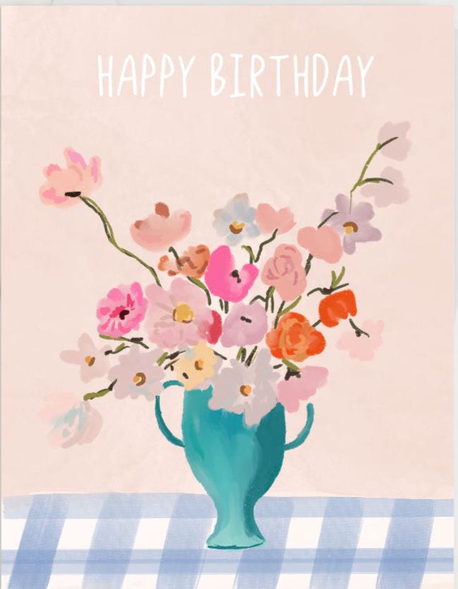 HAPPY BIRTHDAY BOUQUET - Note Card