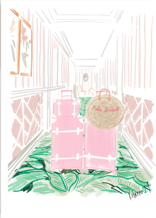 PALM BEACH SUITCASES - Note Card