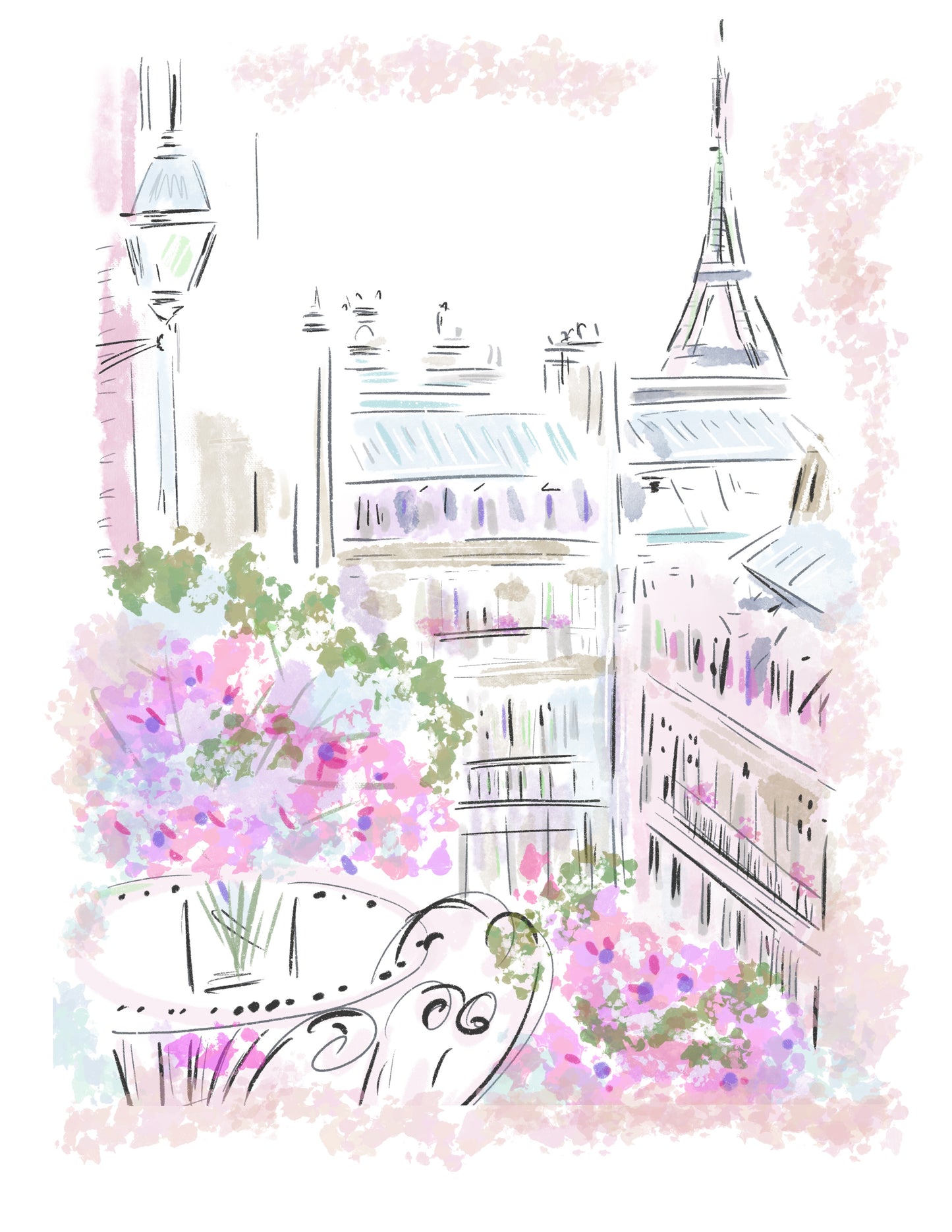 PARIS BALCONY - Art Print