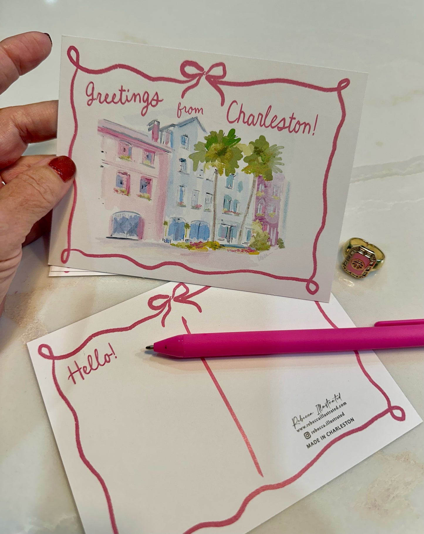 GREETINGS FROM CHARLESTON (SET OF 5) - Postcards
