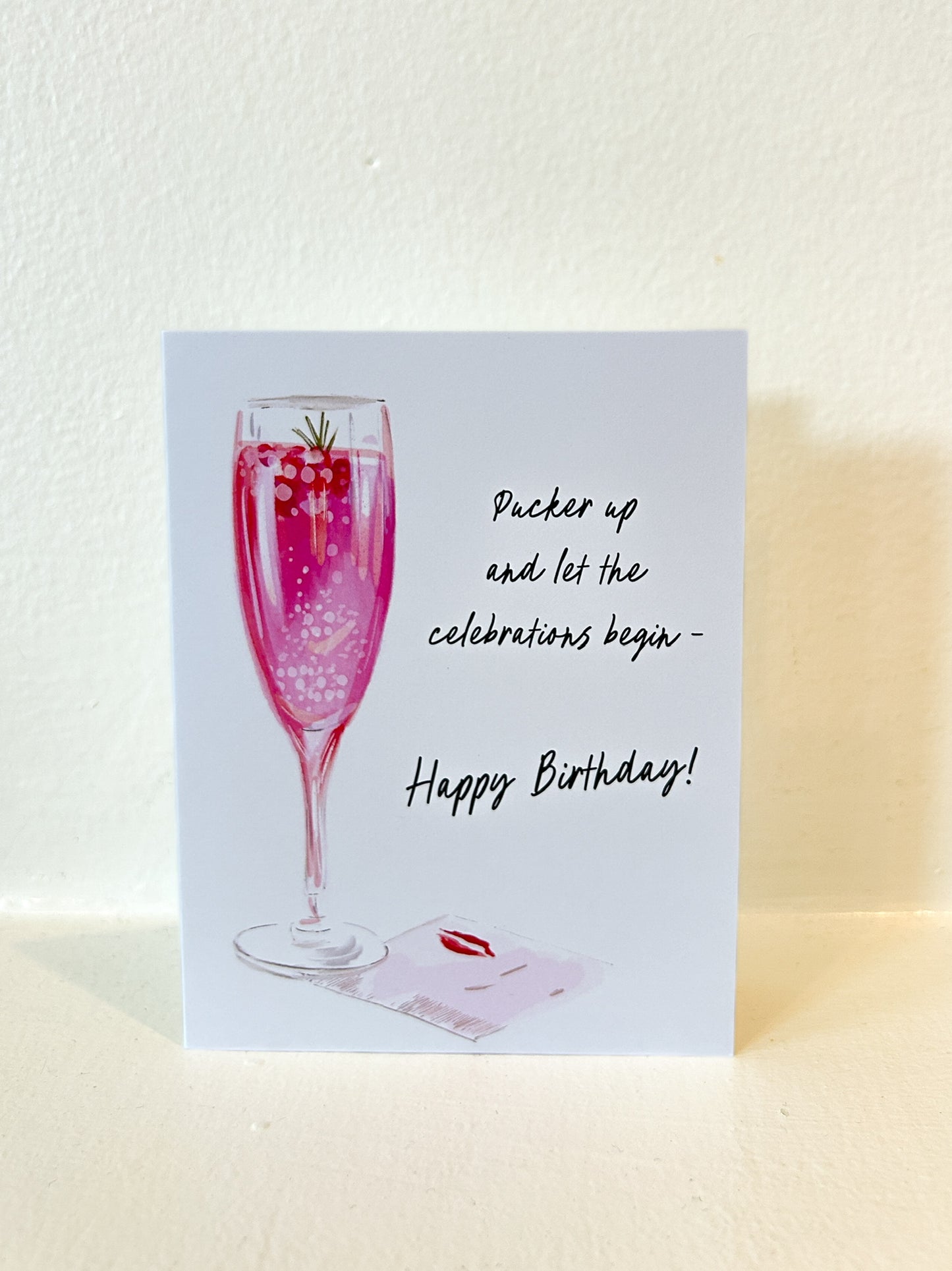 PUCKER UP - Note Card