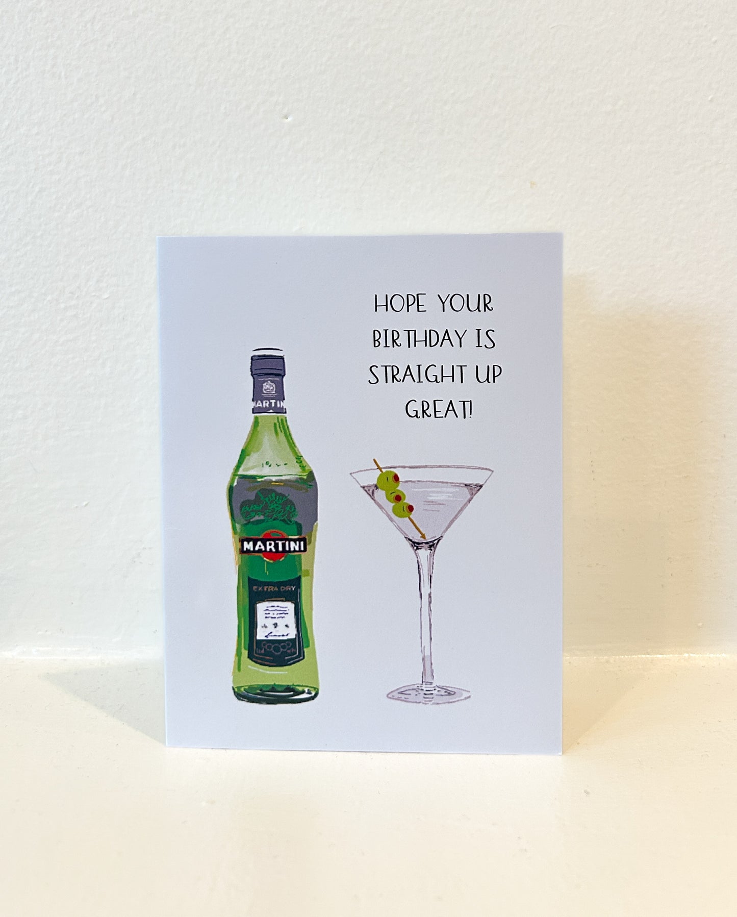 STRAIGHT UP - Note Card