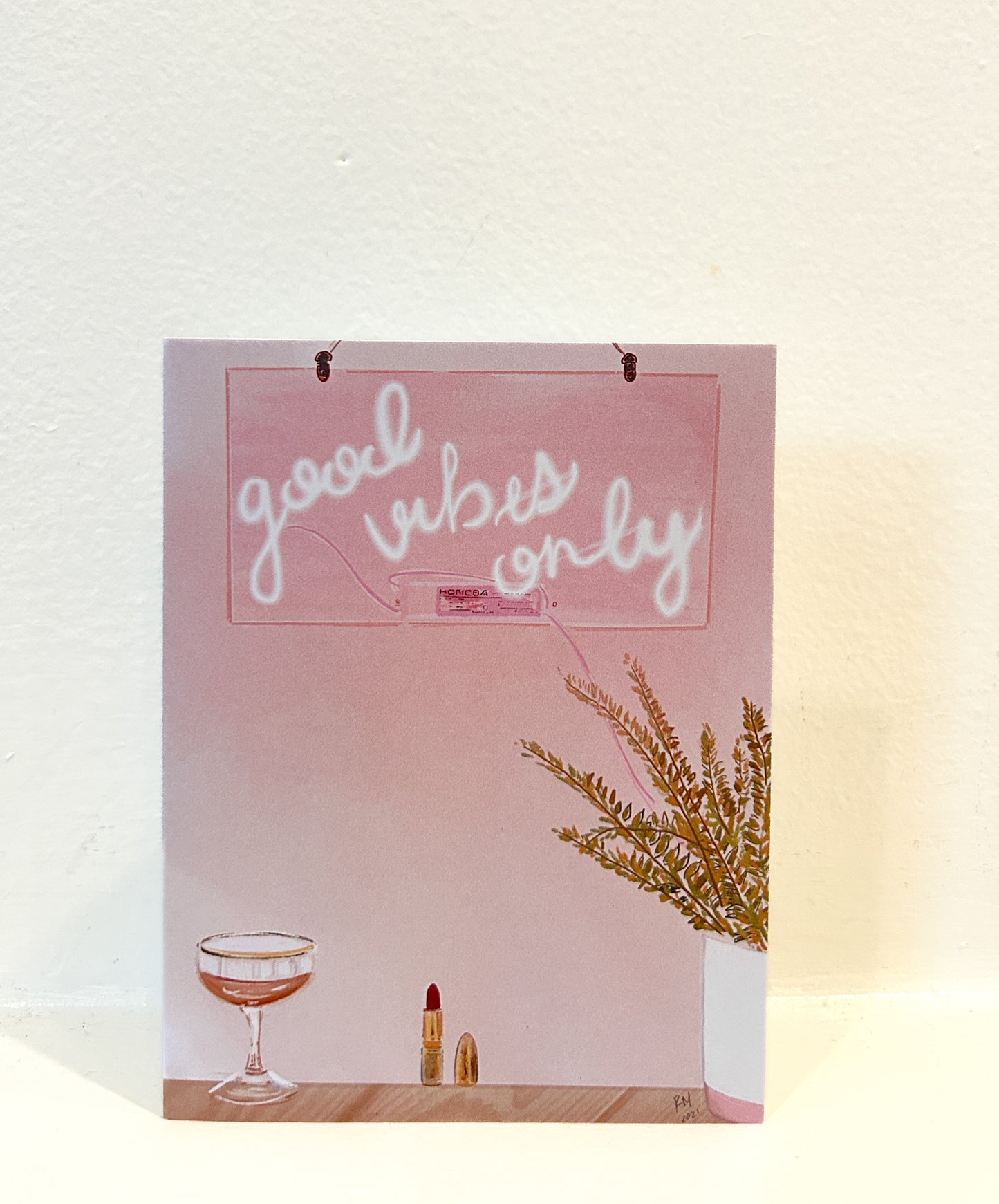GOOD VIBES ONLY - Note Card