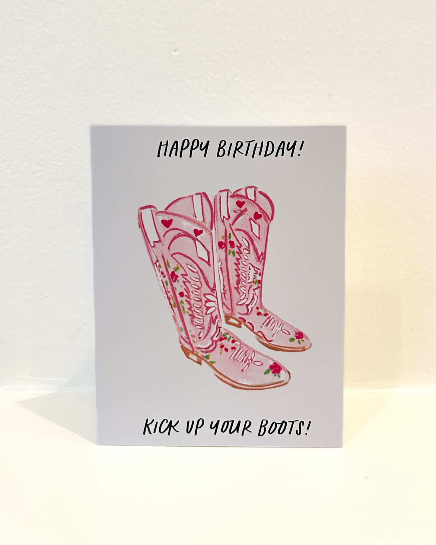 KICK UP YOUR BOOTS - Note Card