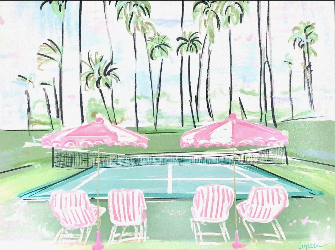 TENNIS IN PARADISE - Art Print