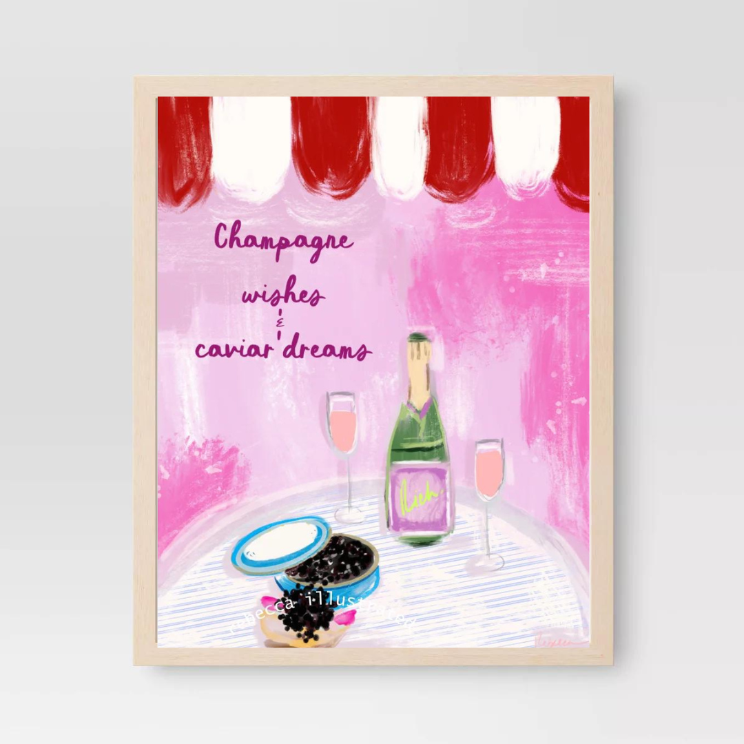 CHAMPAGNE WISHES - Art Print
