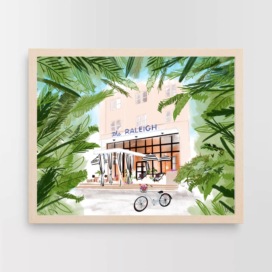 THE RALEIGH, MIAMI - Art Print