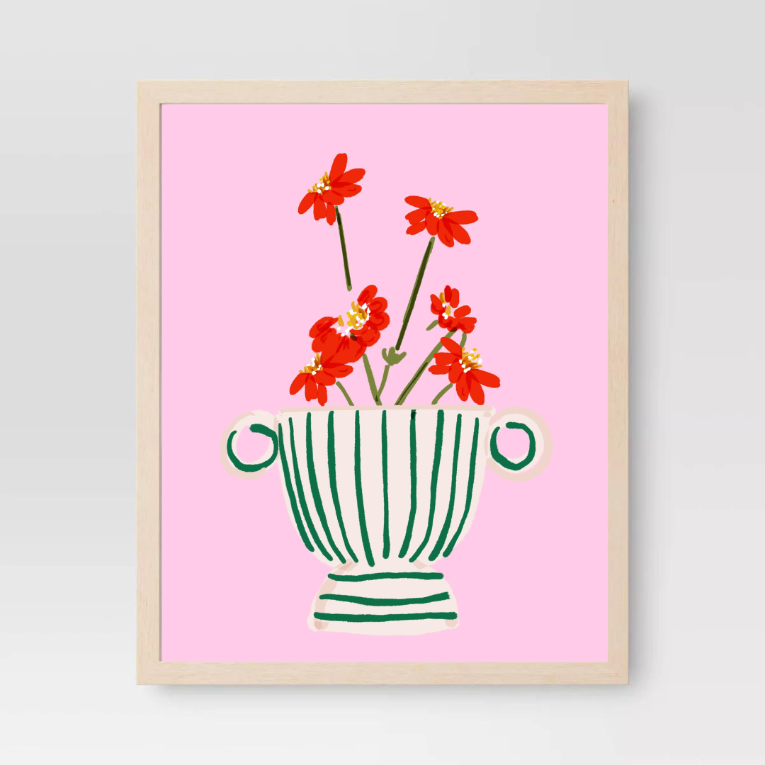 STRIPED VASE- Art Print