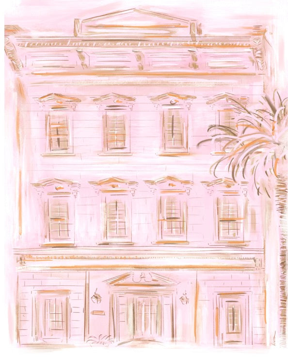 PINK IN CHARLESTON - Art Print