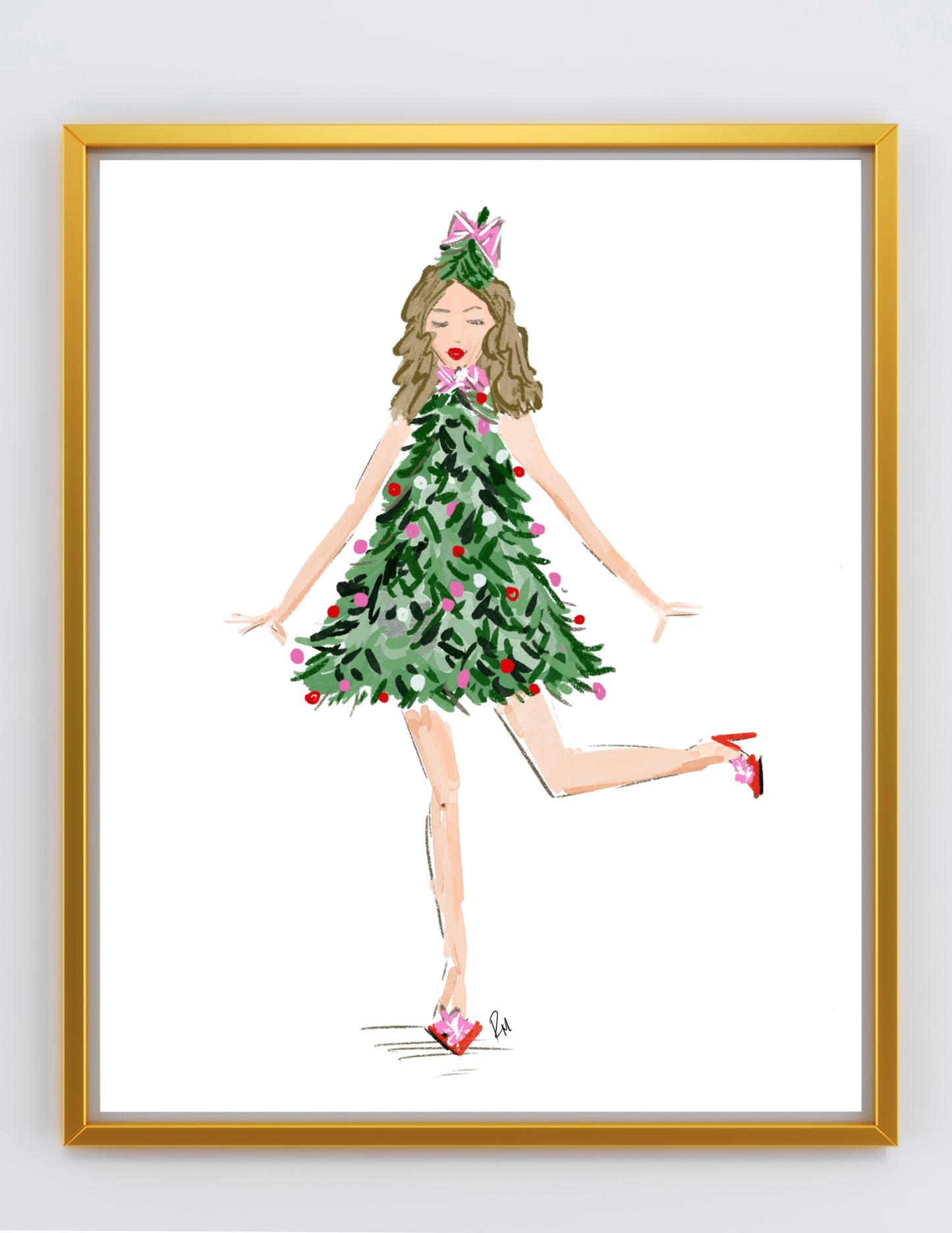 MISS CHRISTMAS - Art Print