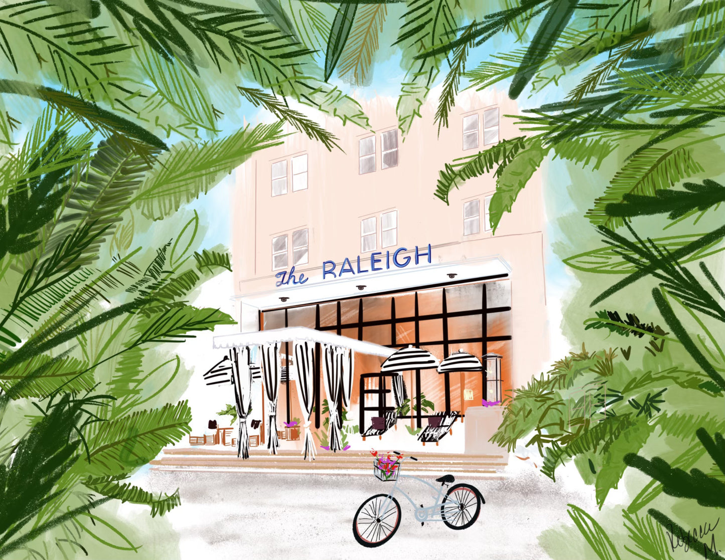 THE RALEIGH, MIAMI - Art Print