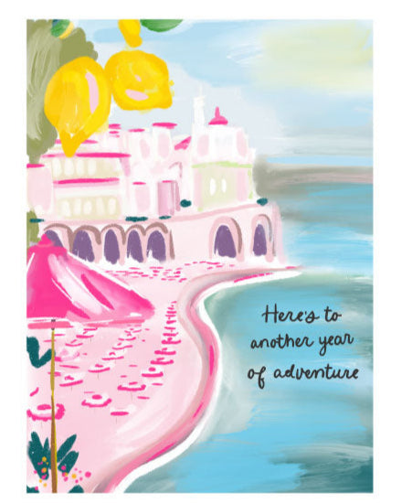 HERE'S TO ANOTHER YEAR OF ADVENTURE - Note Card