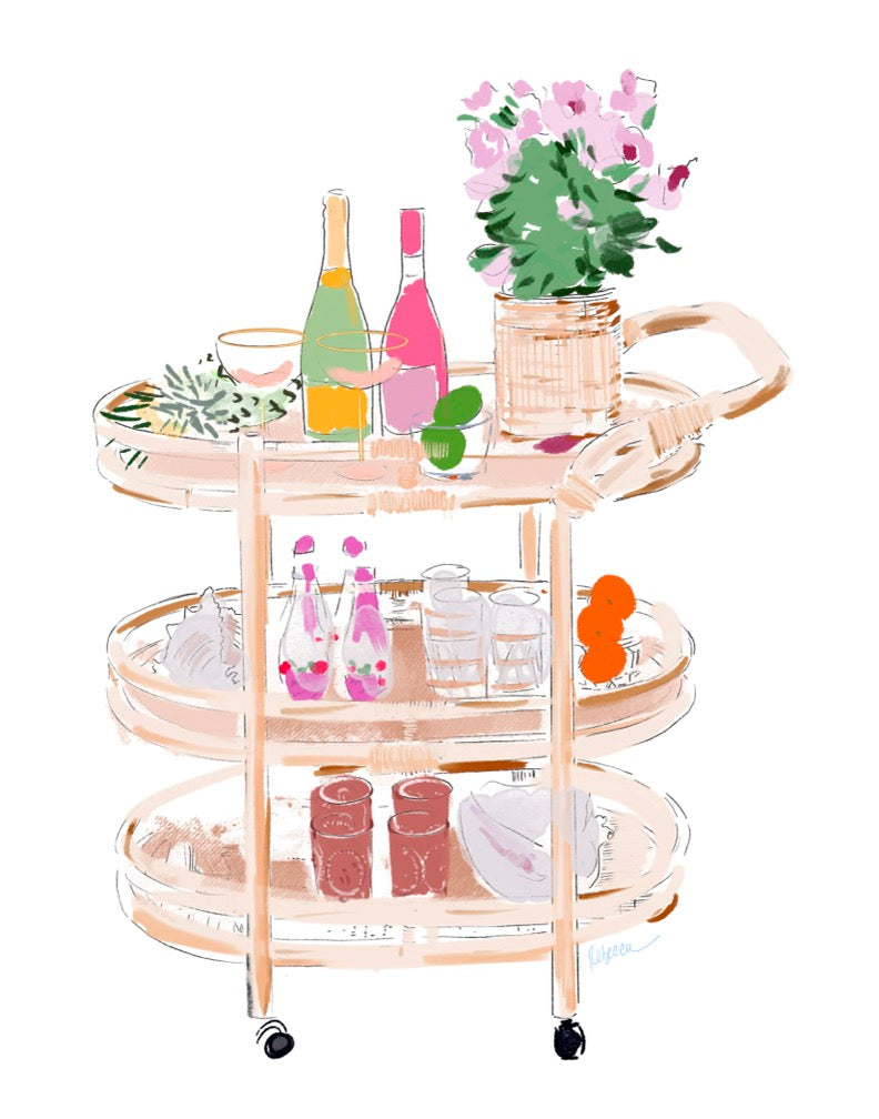 BAR CART - Art Print