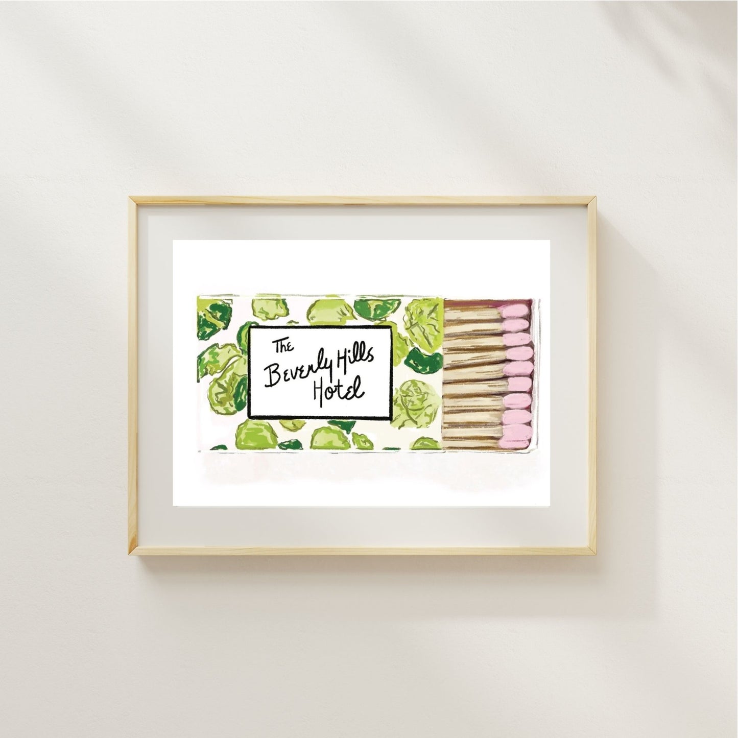 BEVERLY HILLS MATCHES - Art Print