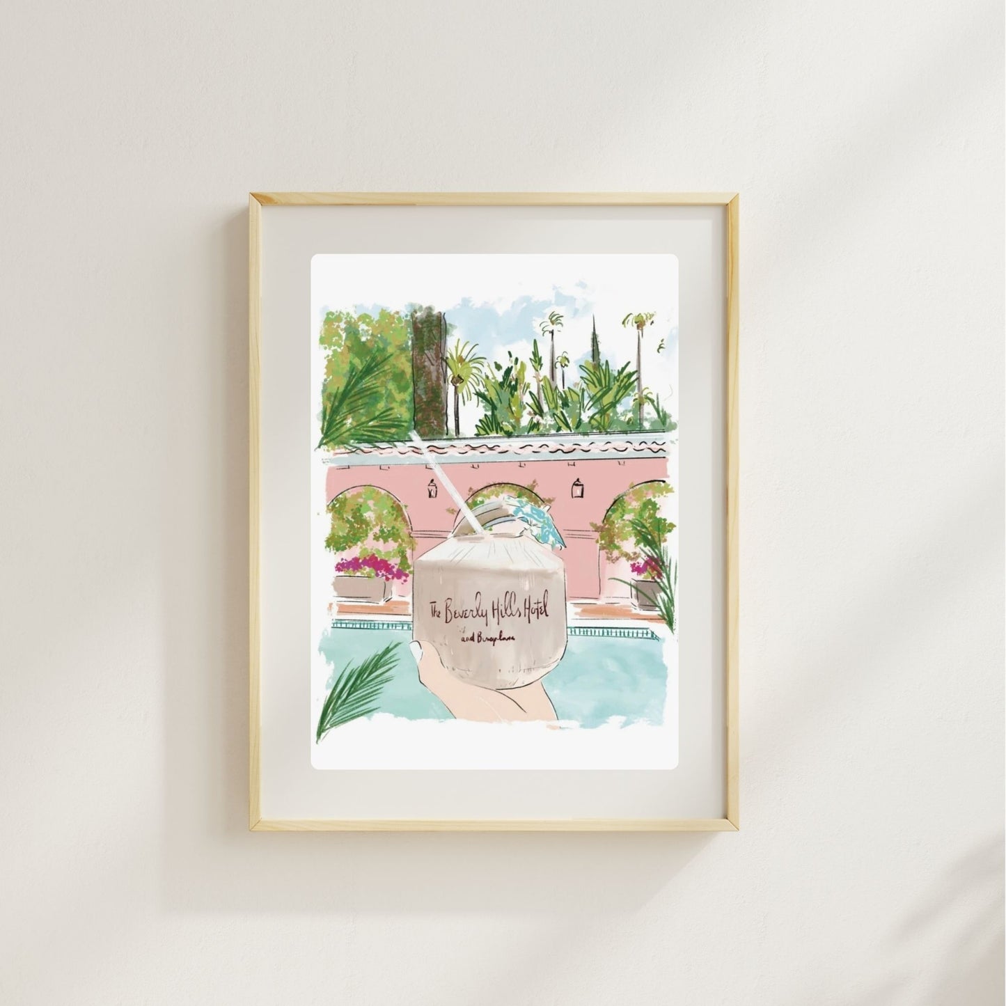 BEVERLY HILLS COCONUT - Art Print