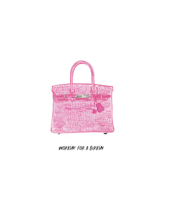 WORKIN FOR A BIRKIN - Note Card