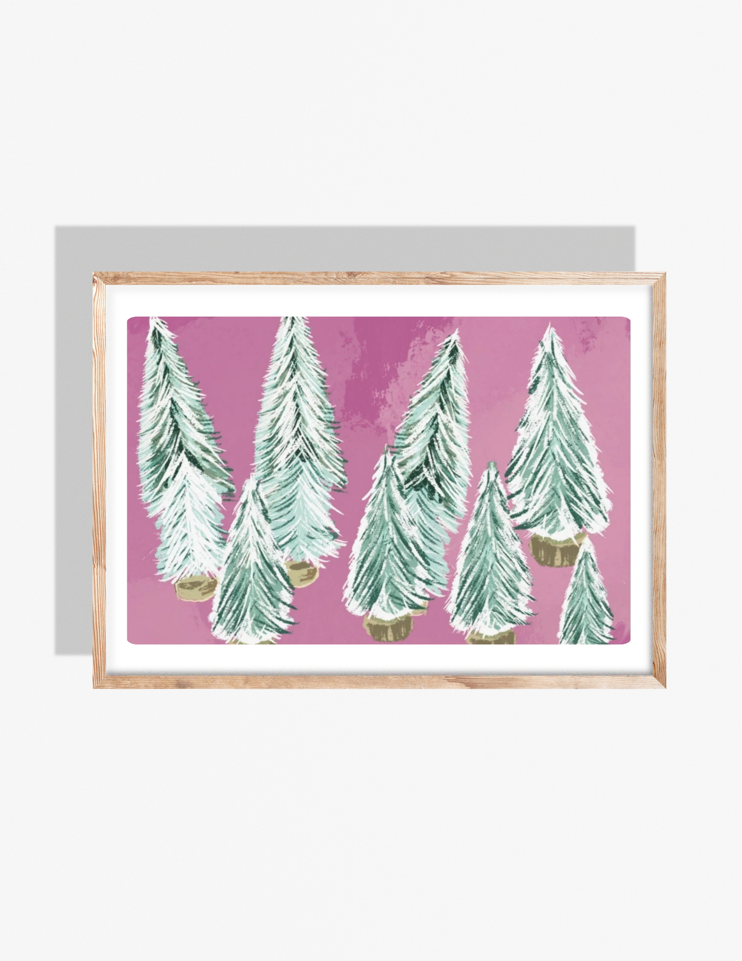 BOTTLE BRUSH TREES - Art Print