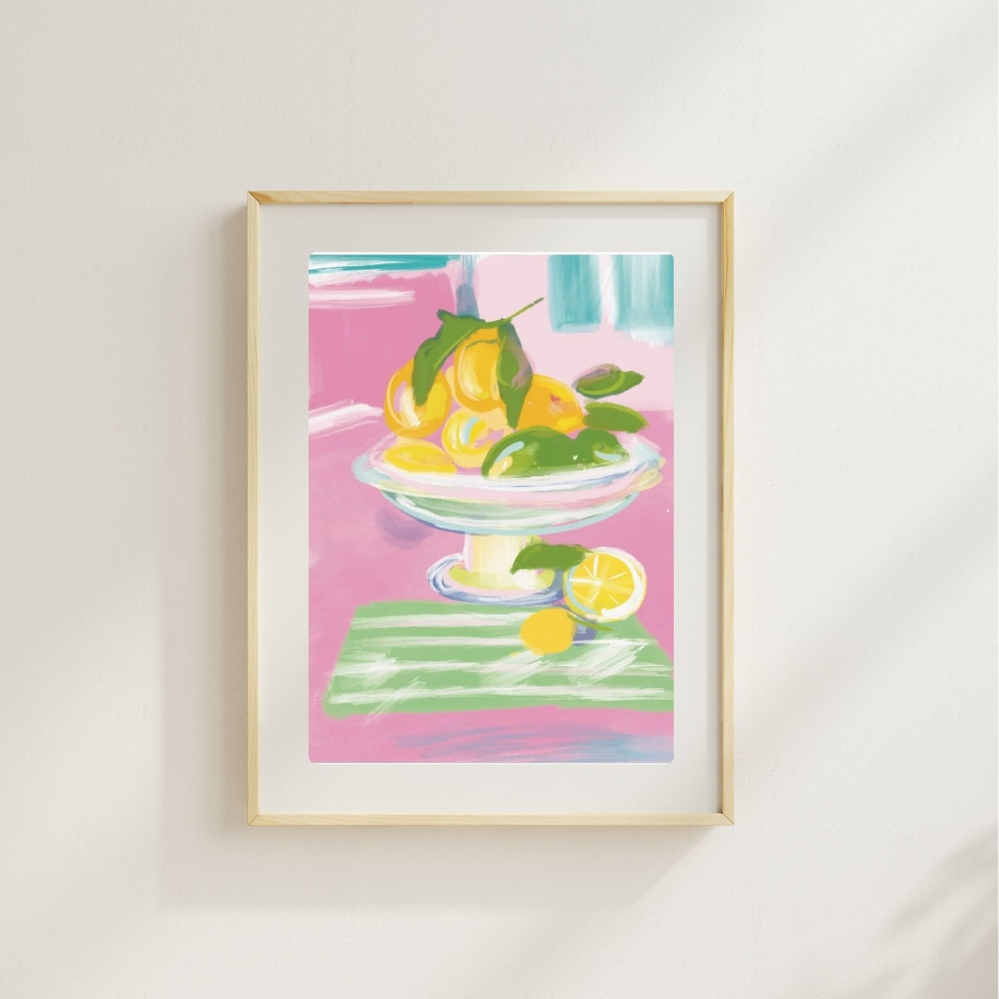 BOWL OF LEMONS -Art Print