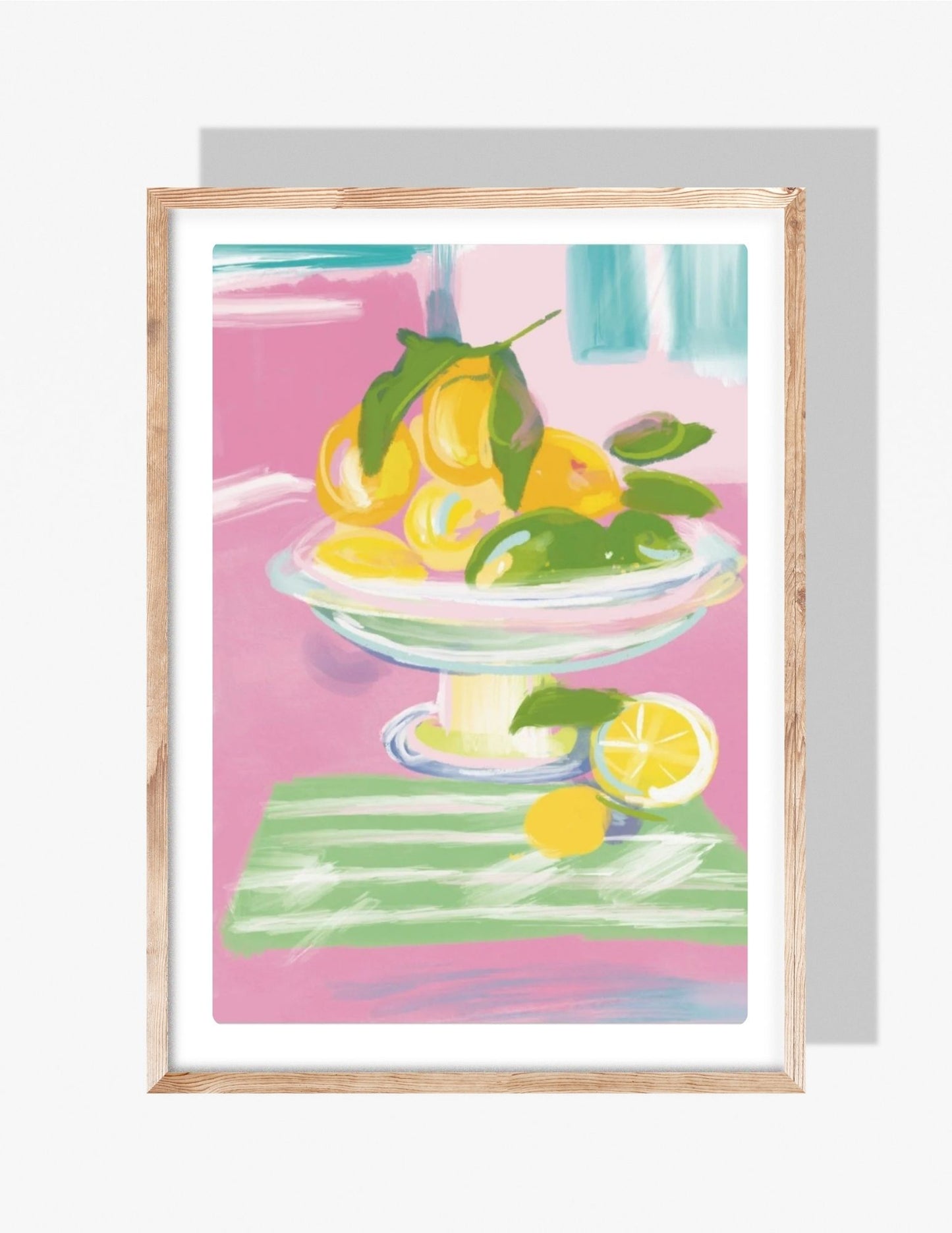 BOWL OF LEMONS -Art Print