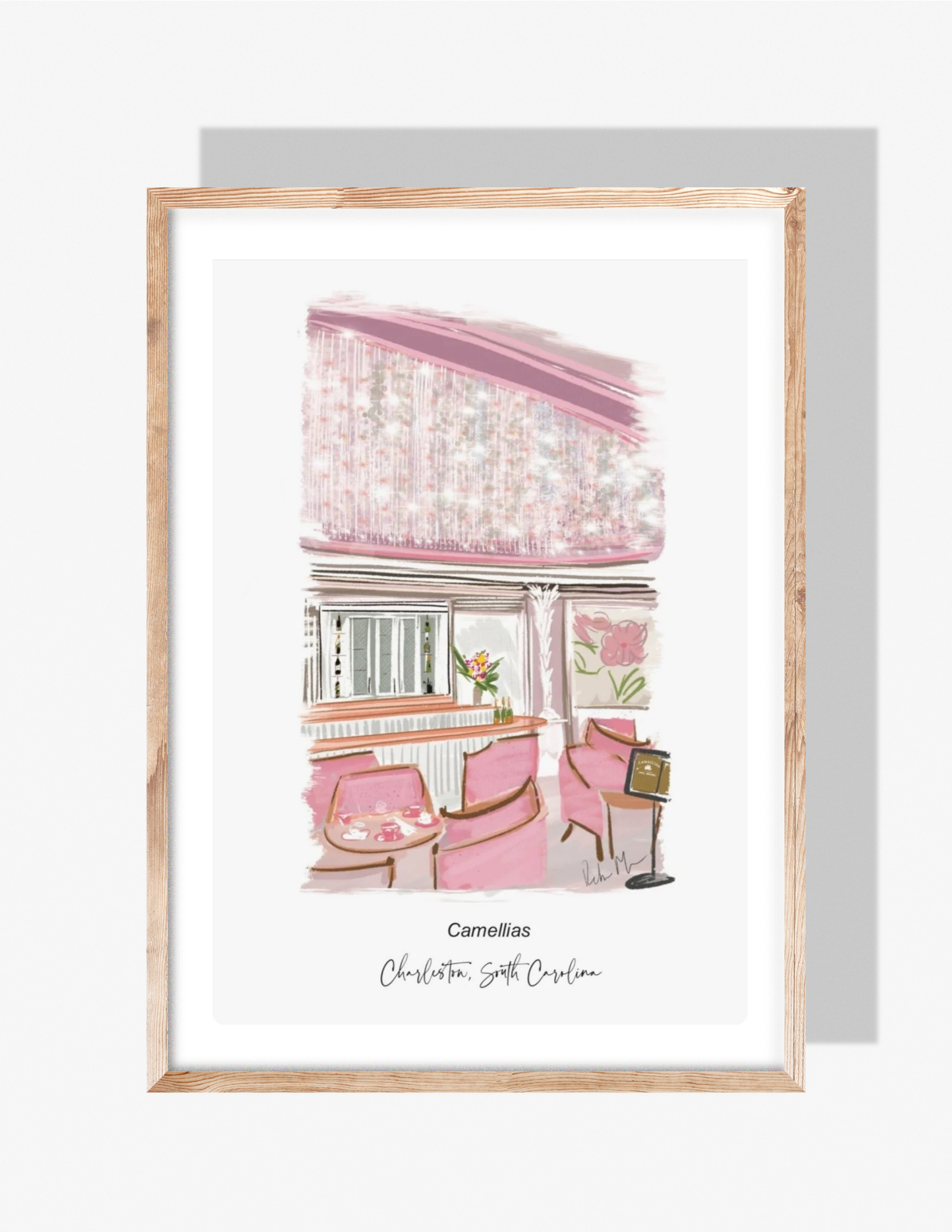 CAMELLIAS AT HOTEL BENNET - Art Print