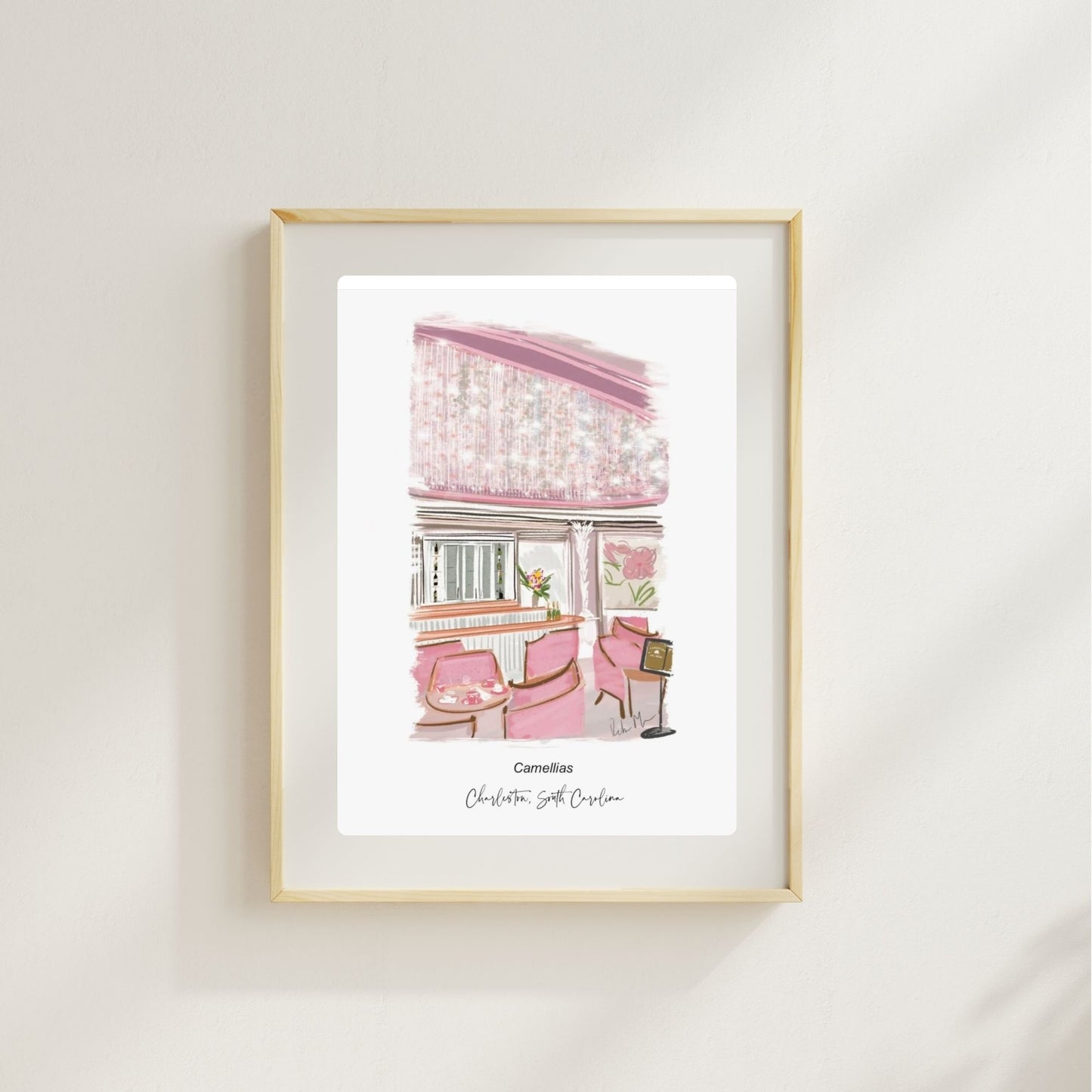 CAMELLIAS AT HOTEL BENNET - Art Print