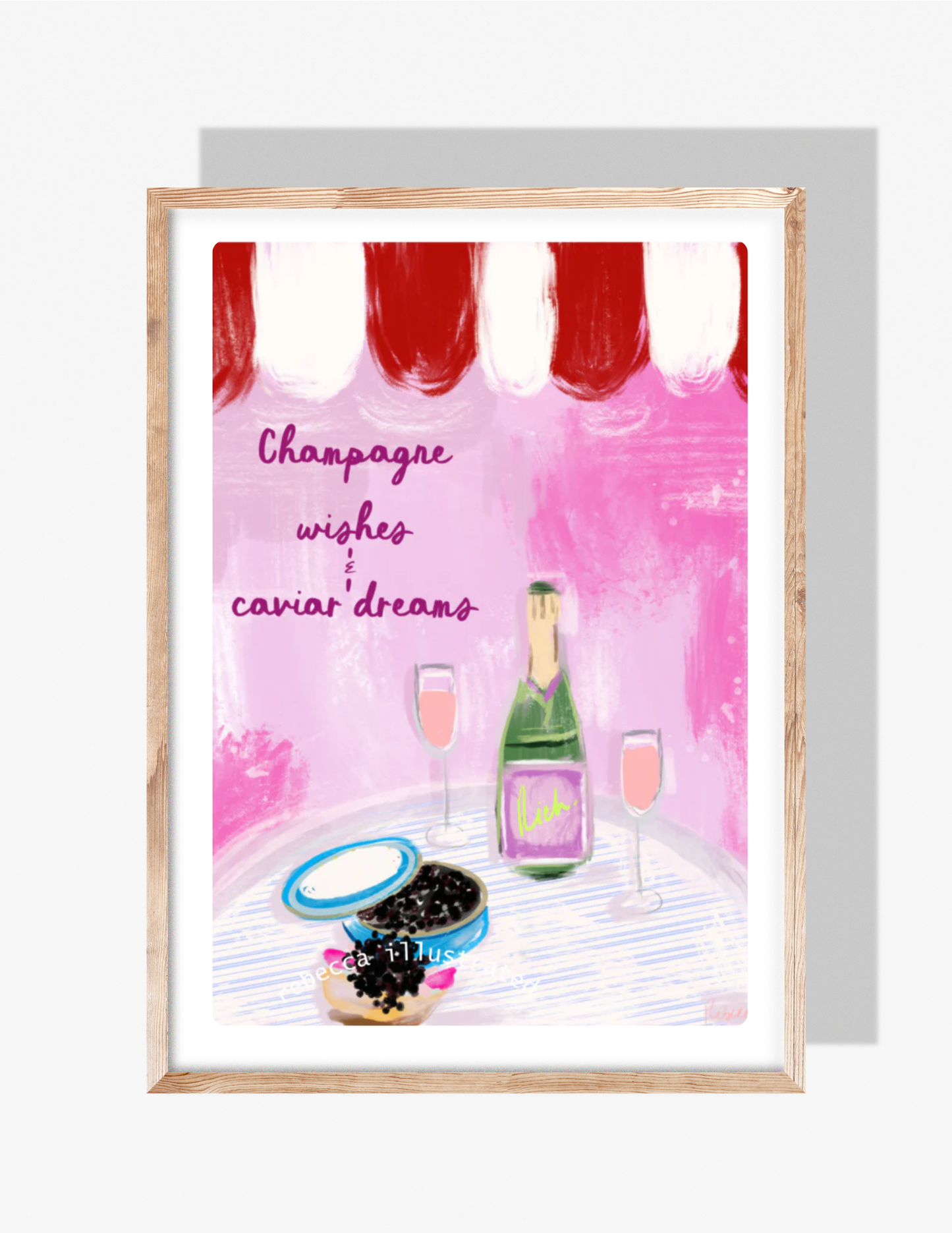 CHAMPAGNE WISHES - Art Print