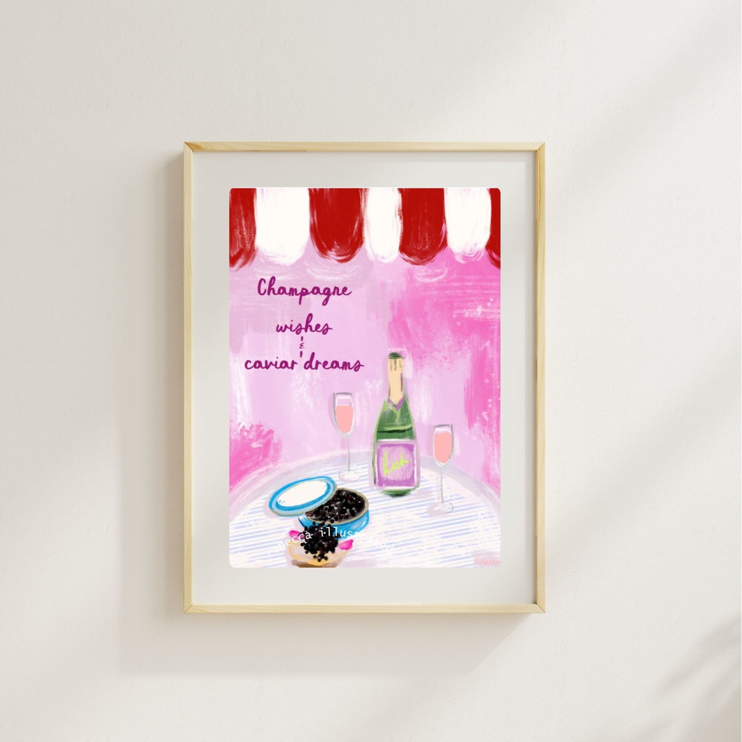 CHAMPAGNE WISHES - Art Print