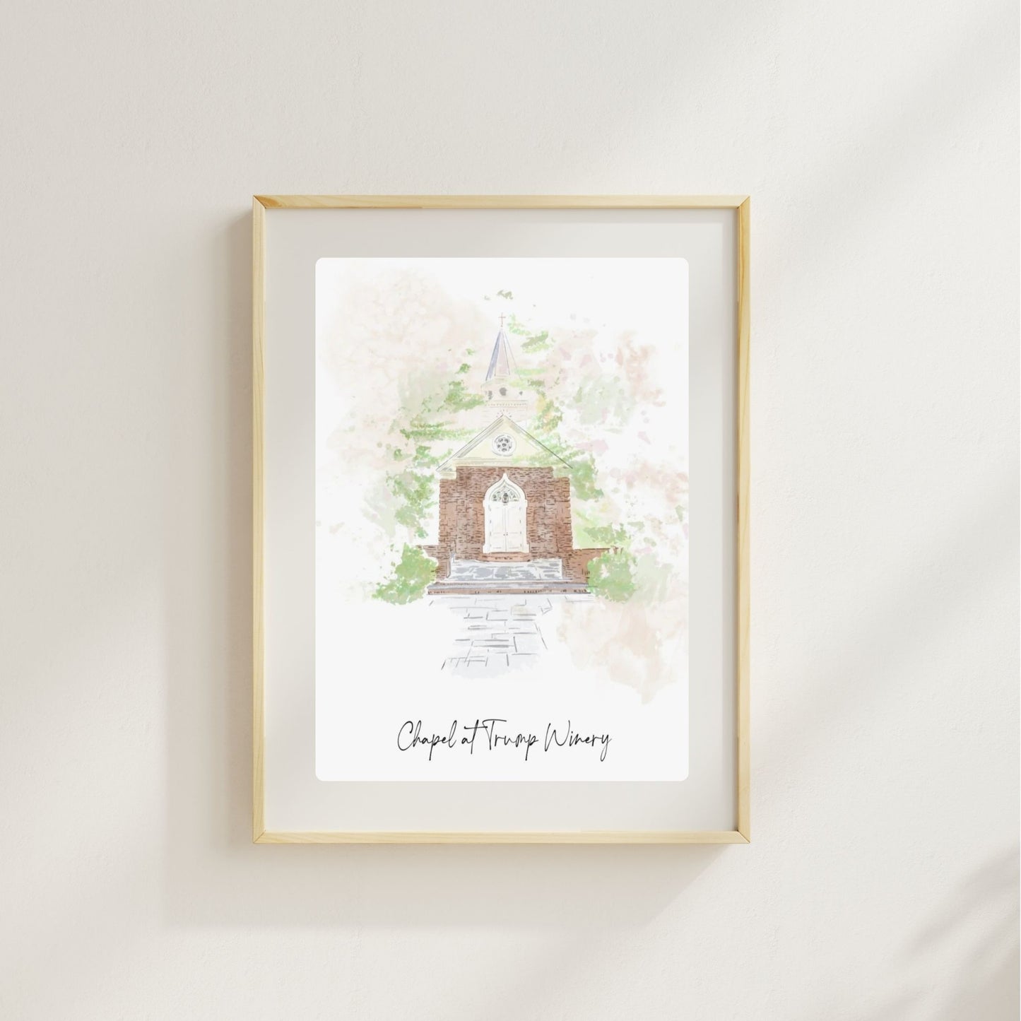 CHAPEL AT TRUMP WINERY - Art Print