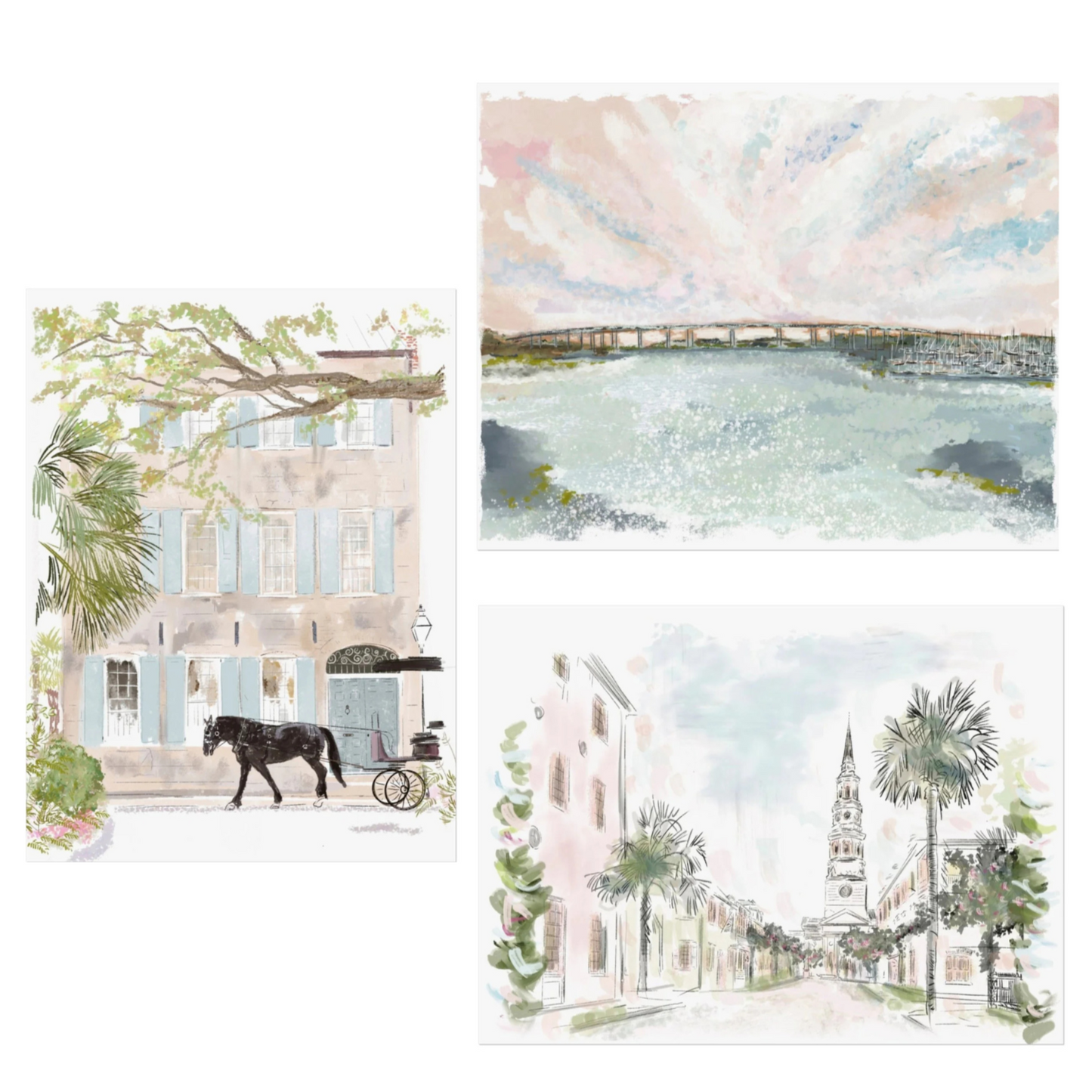 CHARLESTON CLASSICS COLLECTION- 3 Piece Set