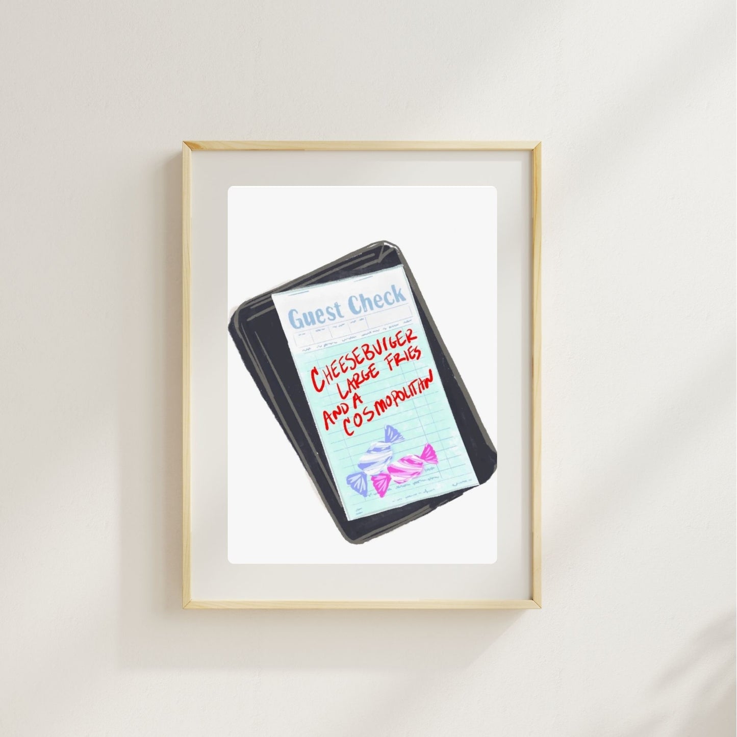 BURGER & COSMO - Art Print