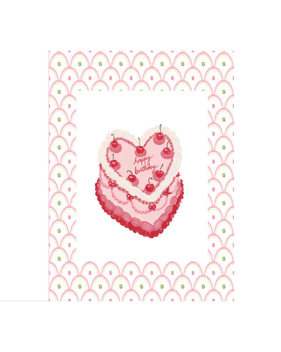 CHERRY CAKE - Note Card