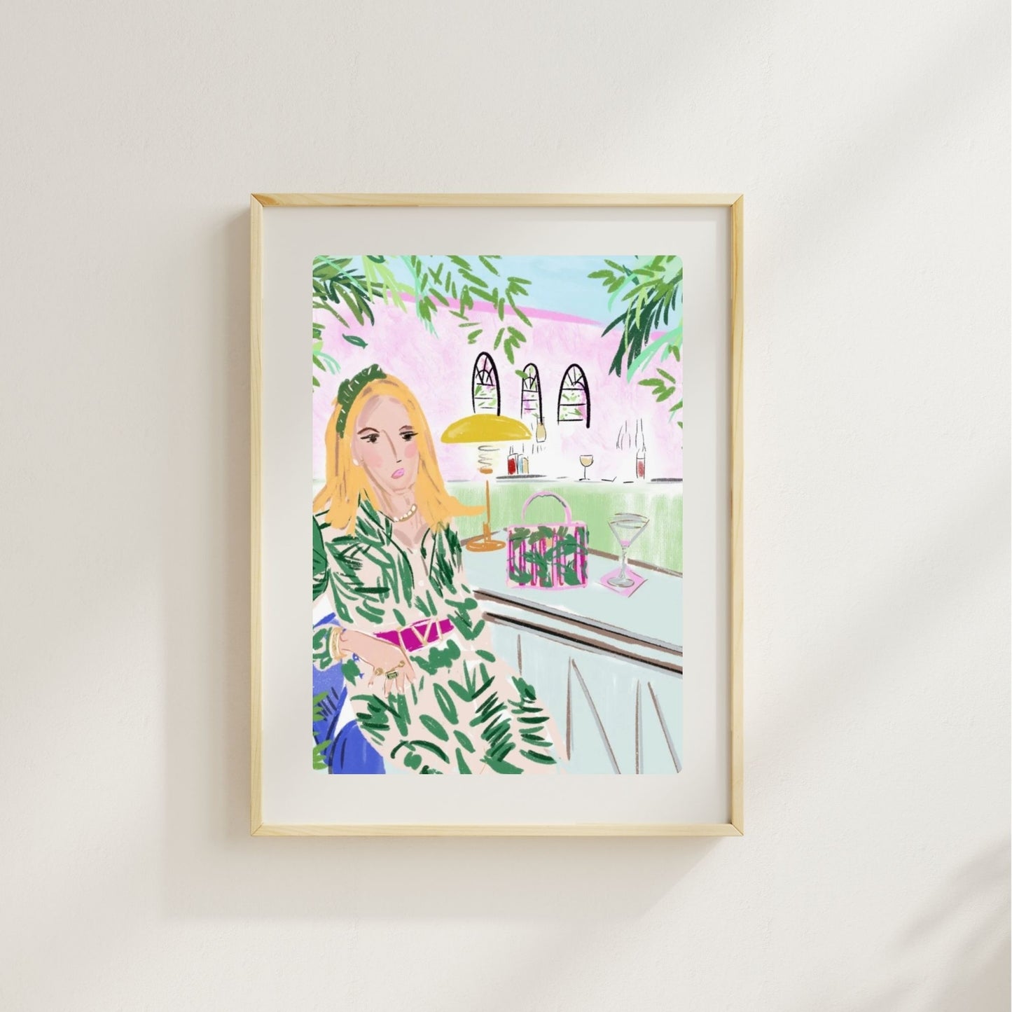 CHIC AT THE BAR - Art Print