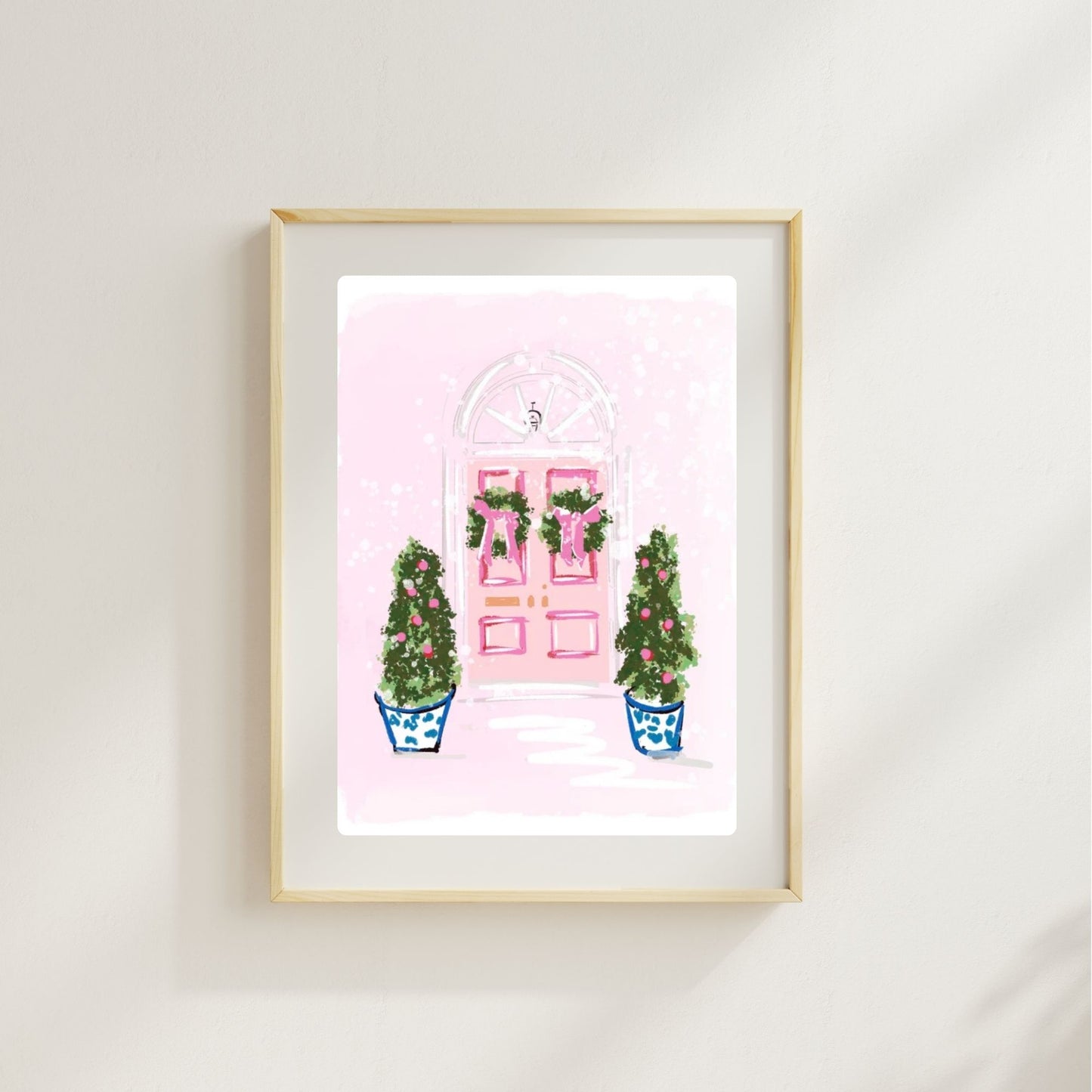 CHRISTMAS DOORS - Art Print