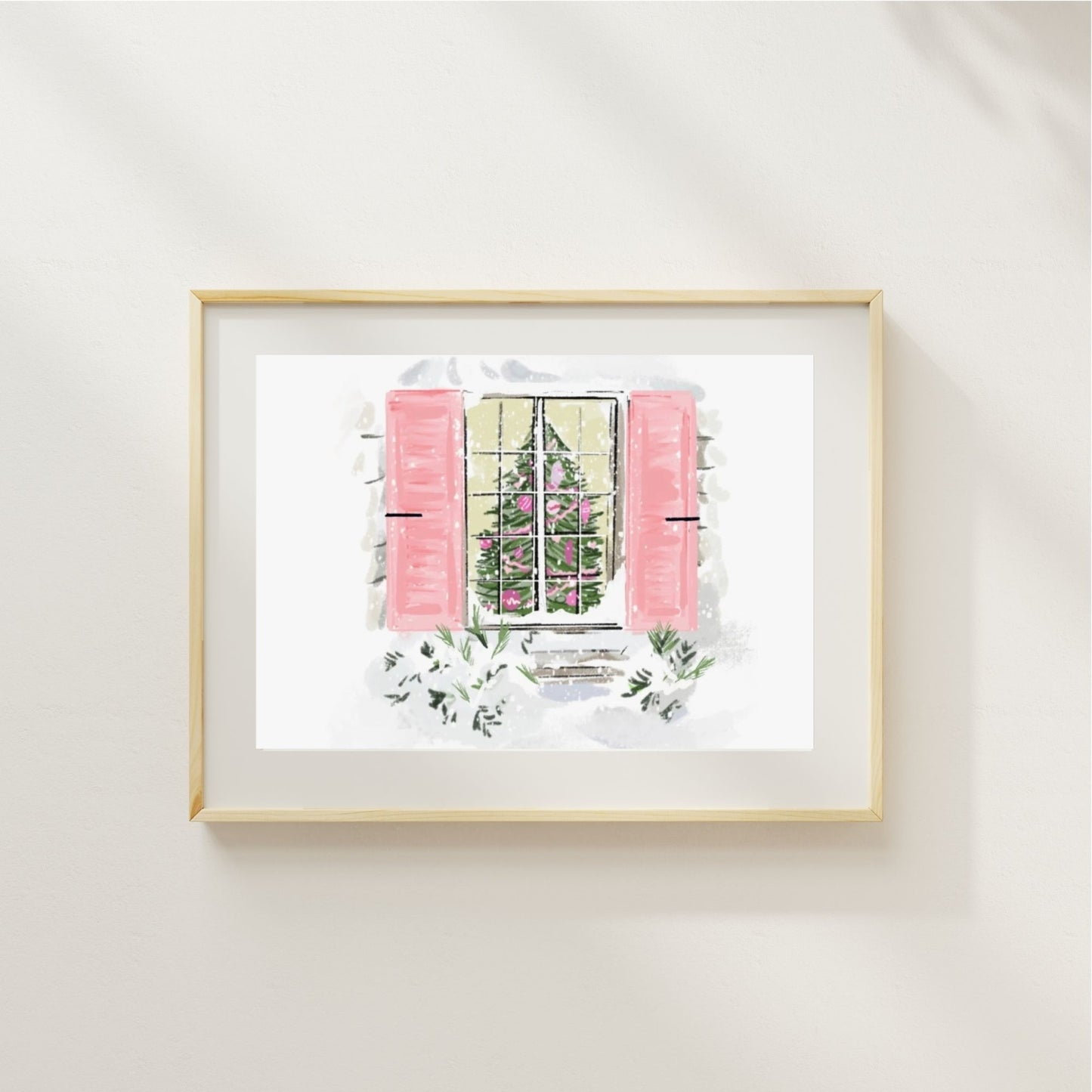CHRISTMAS WINDOW - Art Print