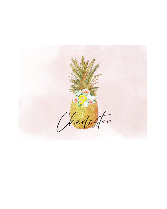 PINK PINEAPPLE - Note Card